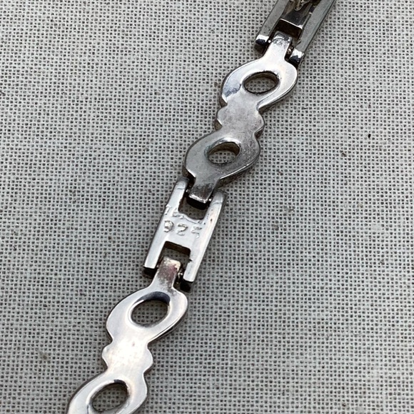 Linked 925 Sterling Silver Bracelet - Picture 3 of 4